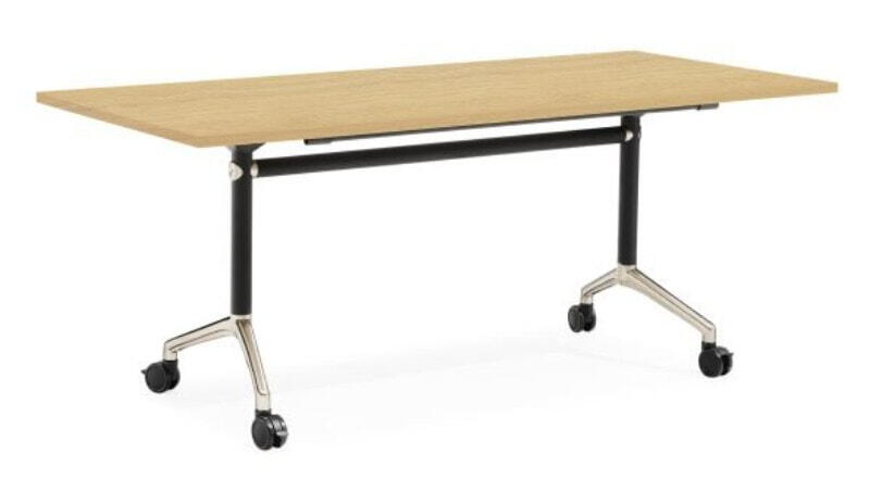 Cool Oak Top with Chrome and Black Frame