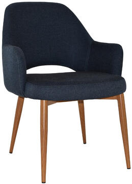 Gravity Navy with Light Oak Legs