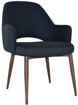 Gravity Navy with Light Walnut Legs