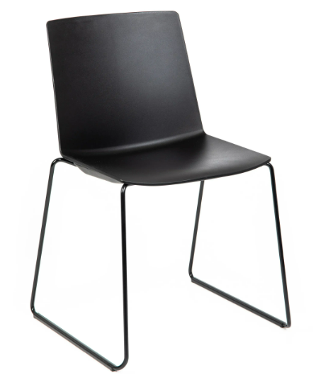 Black Seat with Black Sled Base