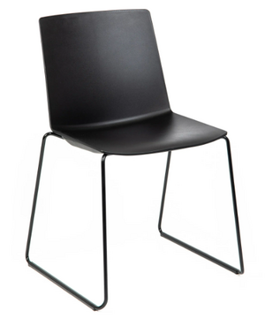 Black Seat with Black Sled Base