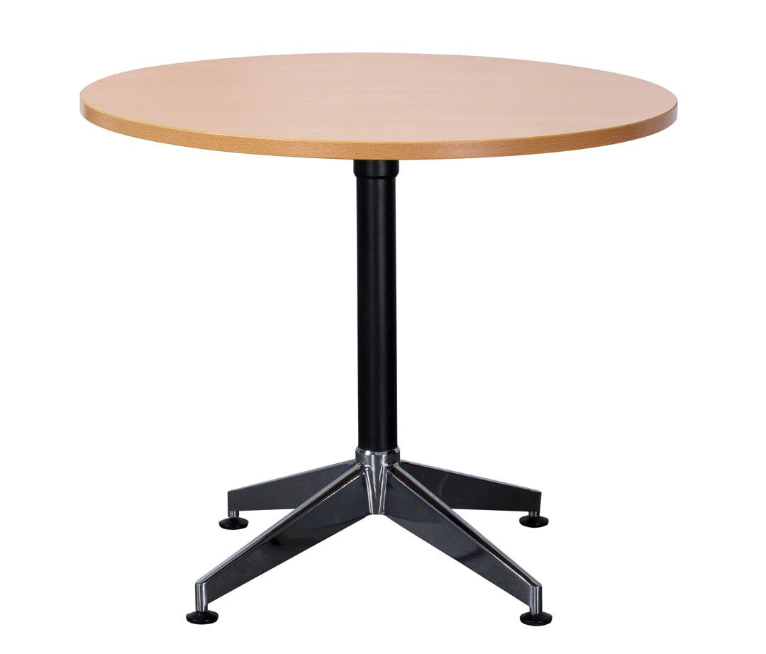 Boston Beech Top with Black & Chrome Base