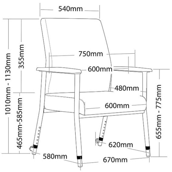 Mater Low Back - 600 Wide 4