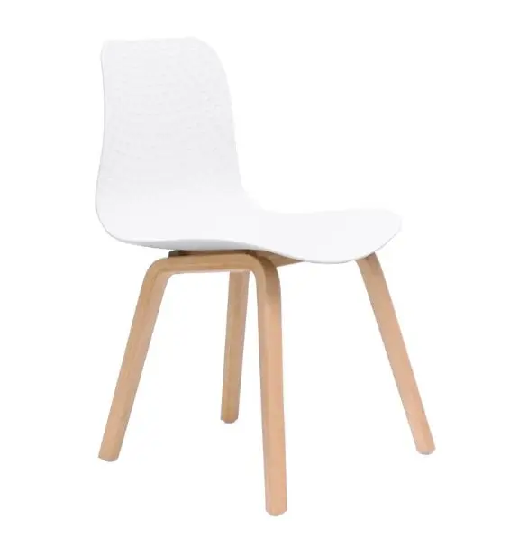White Shell with Light Oak Timber Base