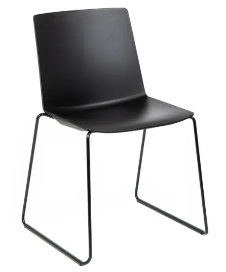 Black Seat with Black Sled Base