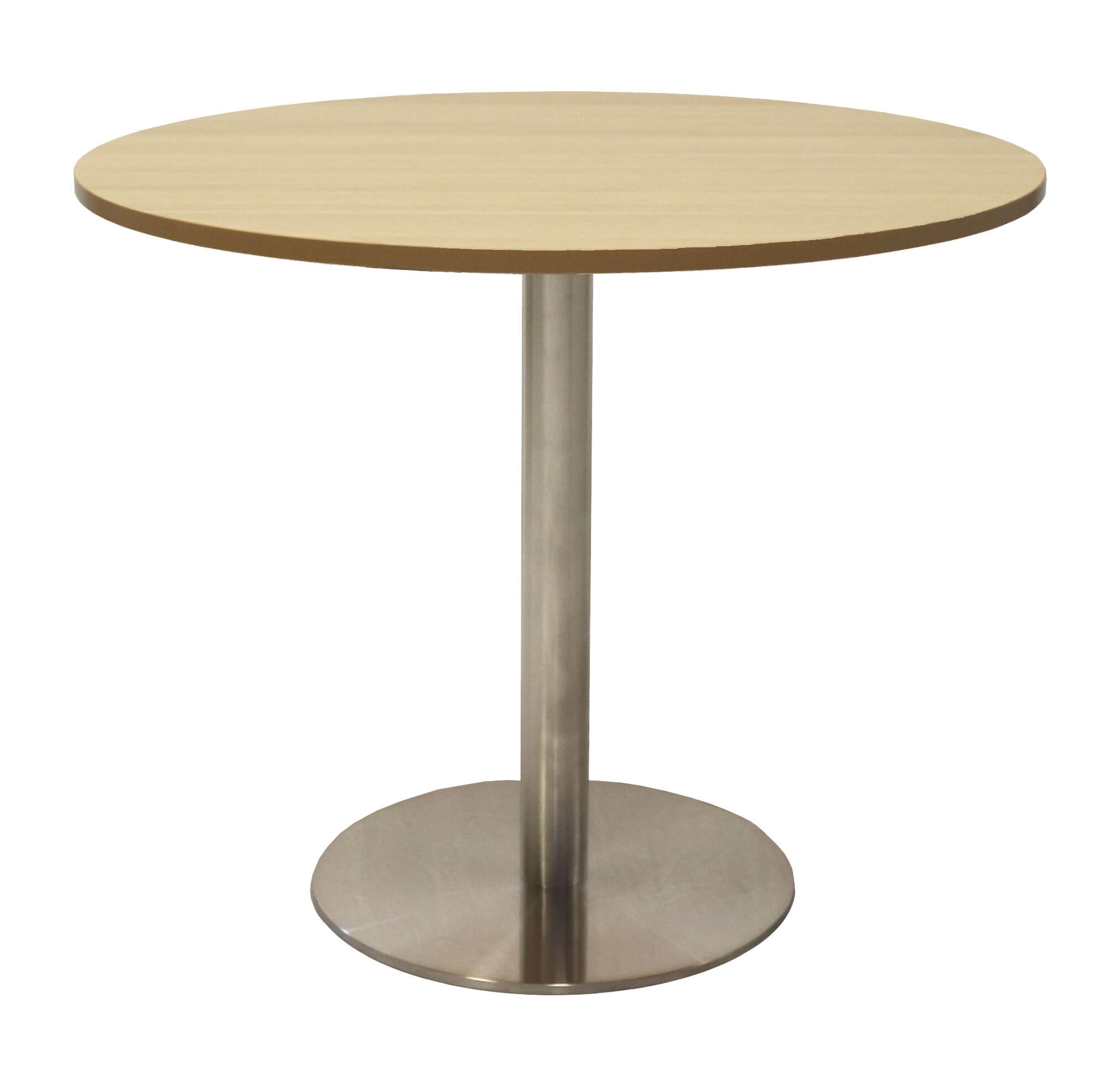 Cool Oak Top with Stainless Steel Base