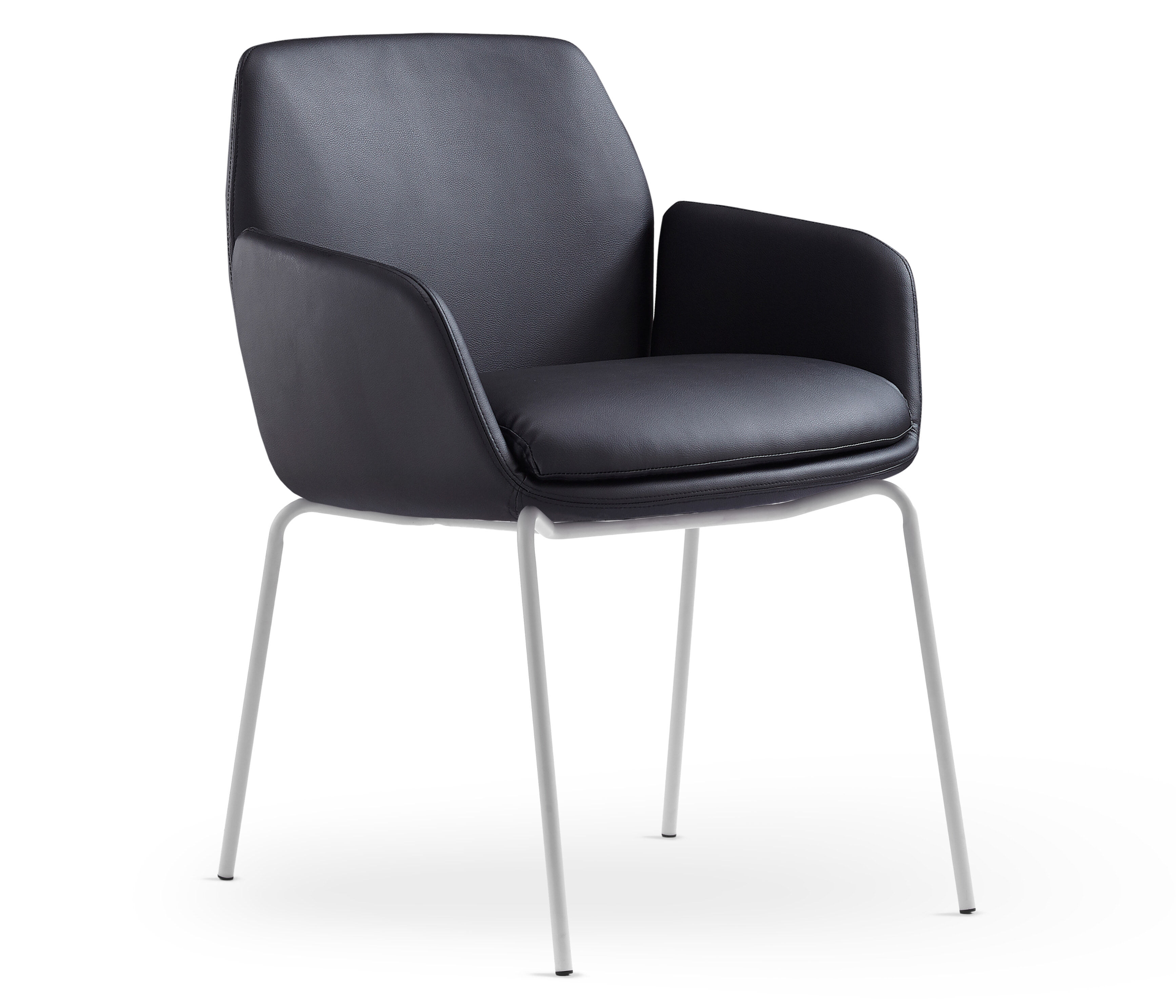Black PU Seat with Black Base