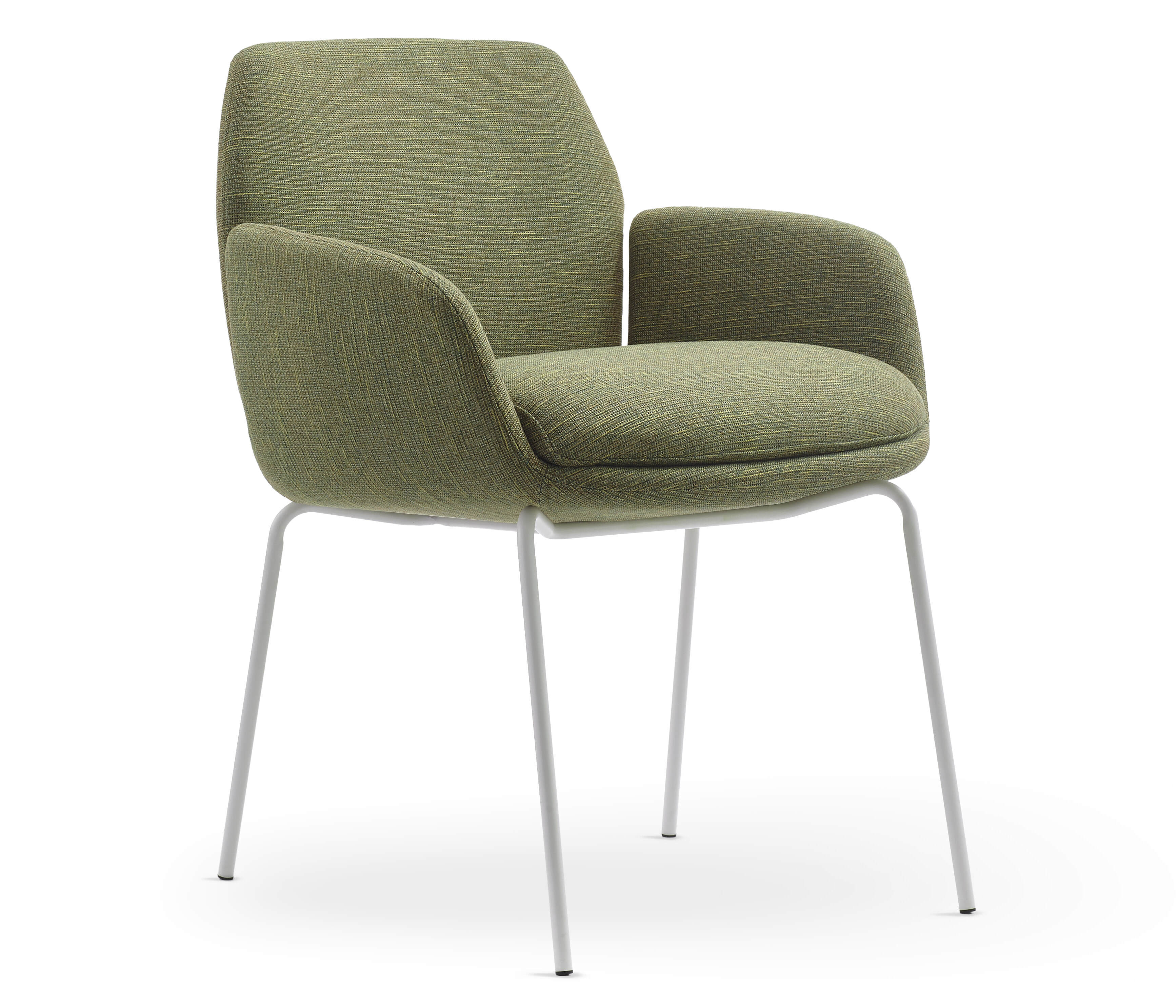 Bayleaf Fabric Seat with White Base