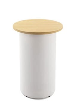 Cool Oak Top with White Base