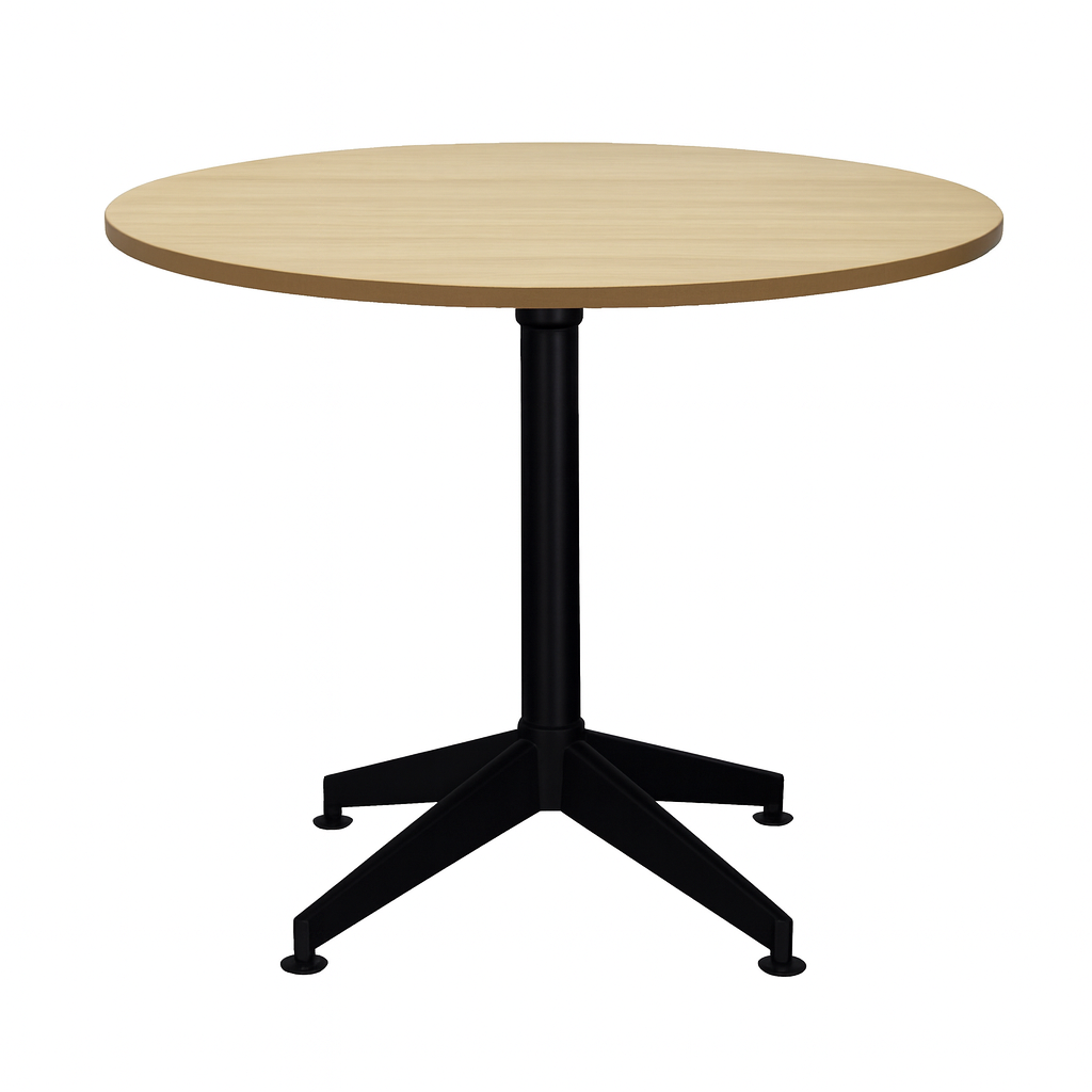 Cool Oak Top with All Black Base