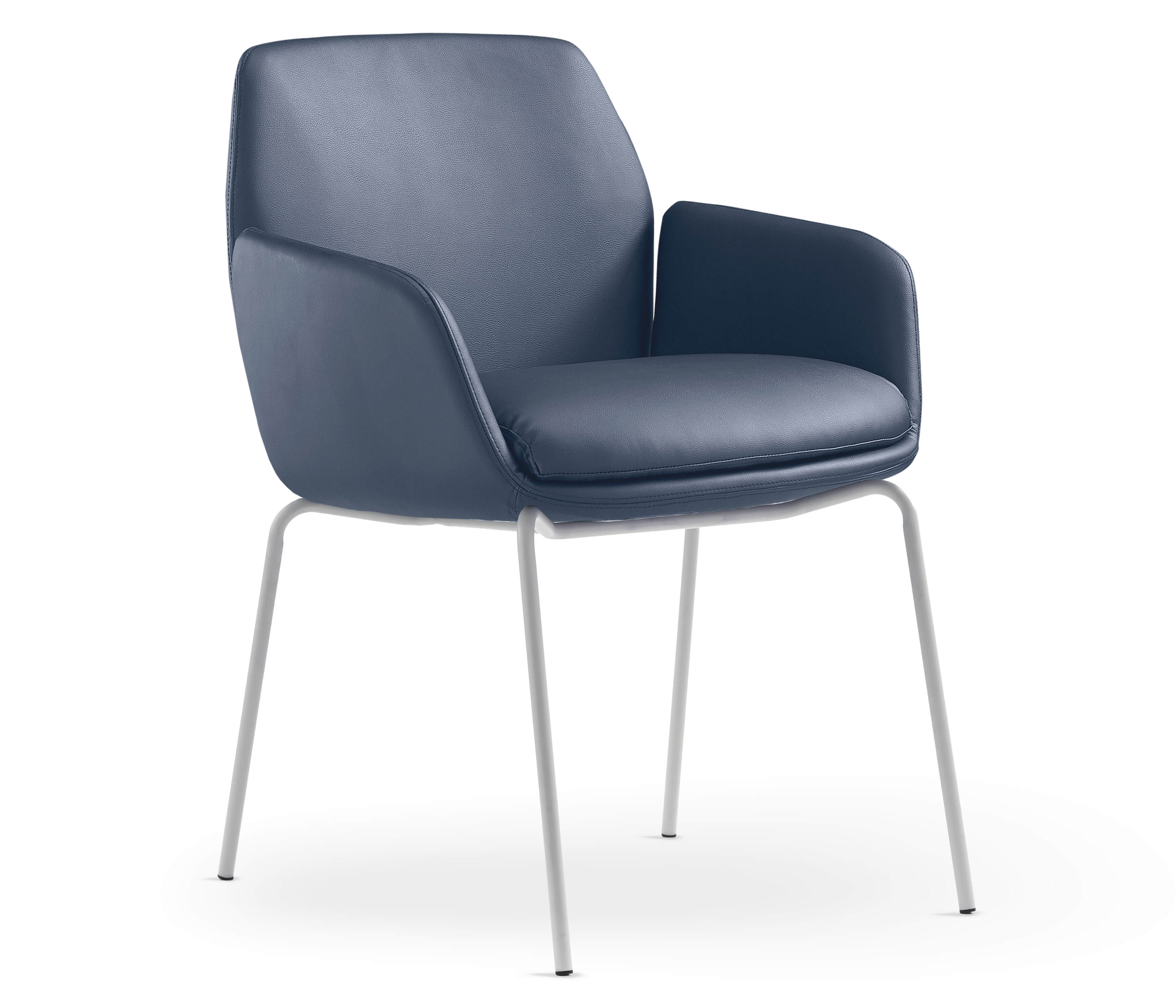 Navy PU Seat with Black Base