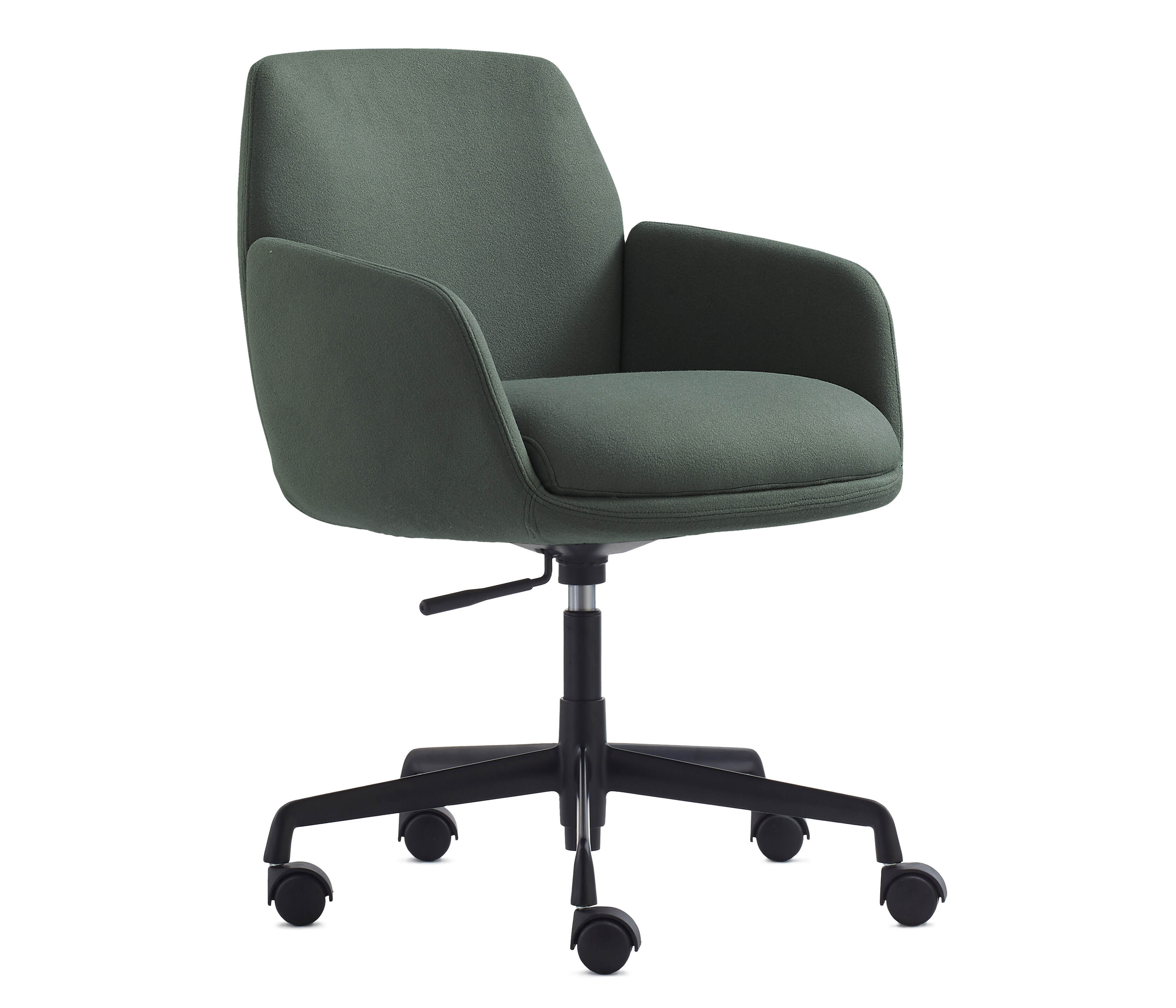 Olive Fabric Seat with Black Base