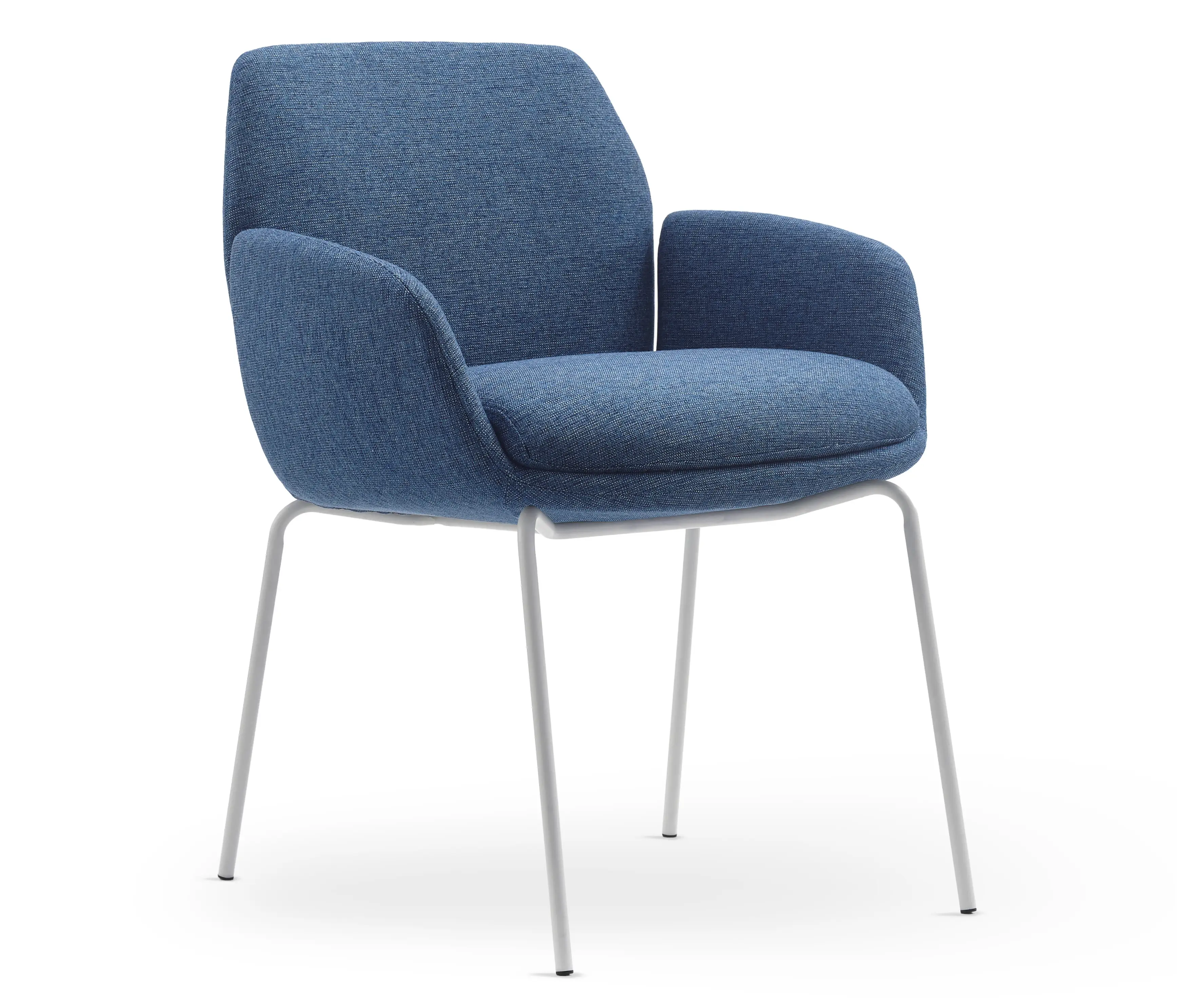Ocean Fabric Seat with White Base