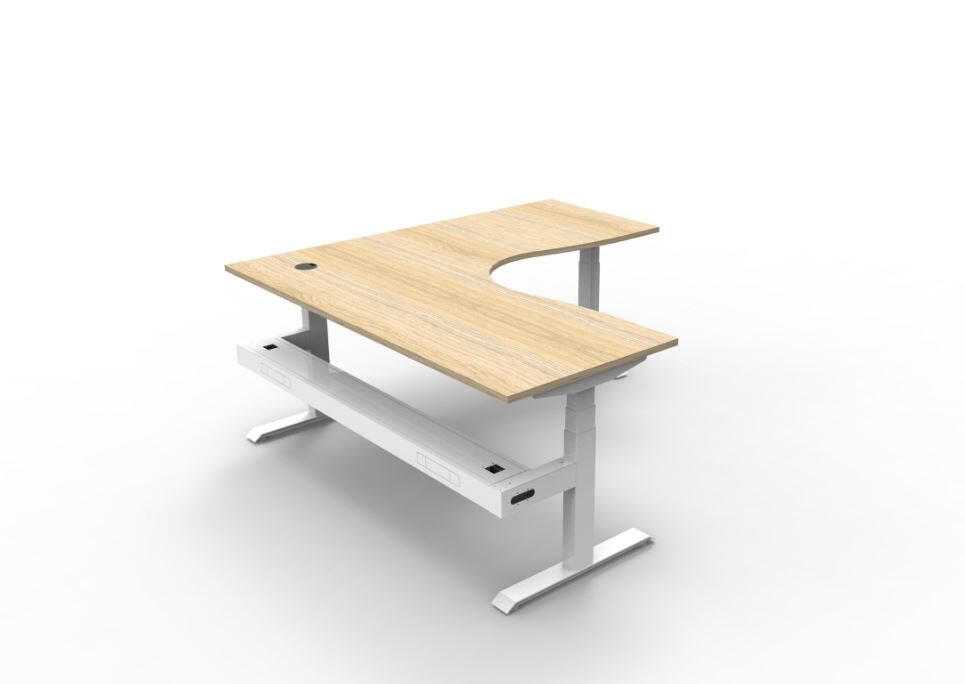 Cool Oak Top with White Frame