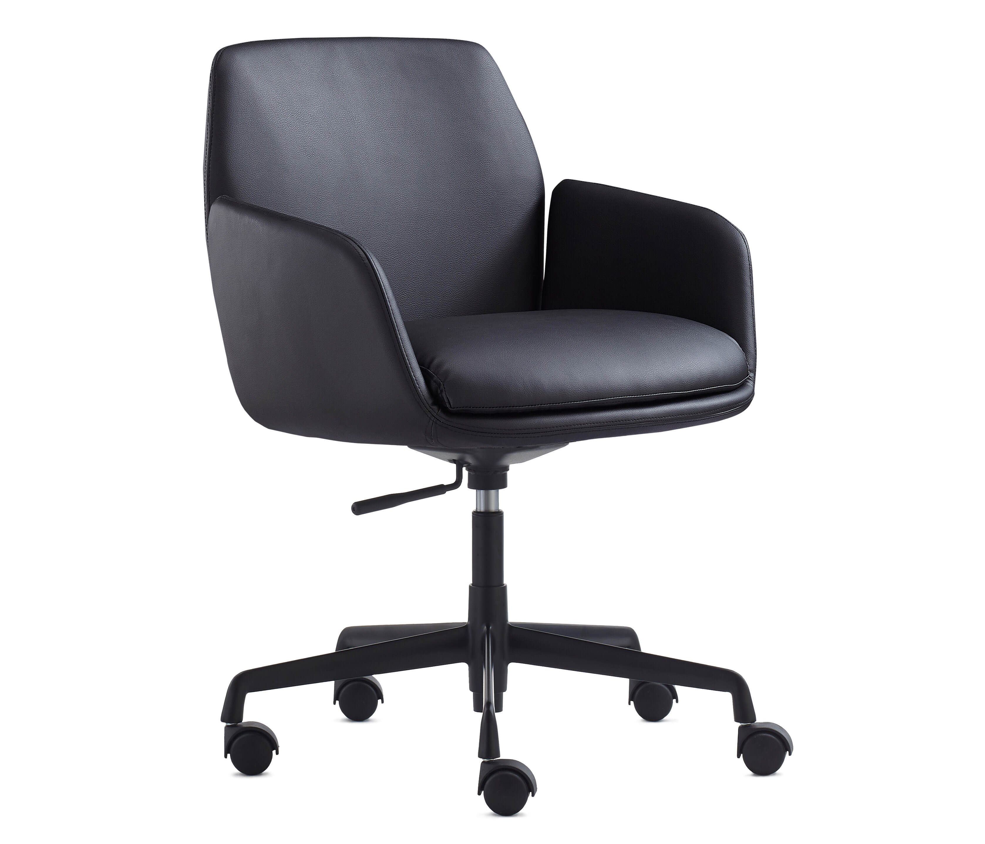 Black PU Seat with Black Base