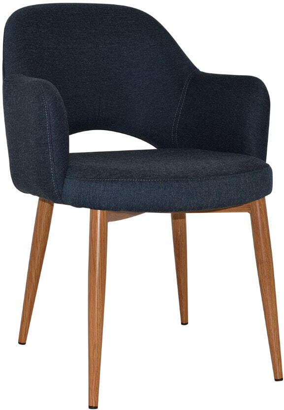 Gravity Navy with Light Oak Legs