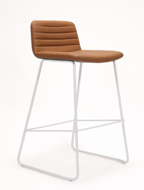 Tan PU Seat with White Base