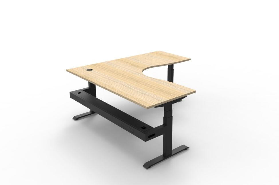 Cool Oak Top with Black Frame