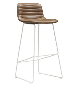 Mahogany PU with White Frame