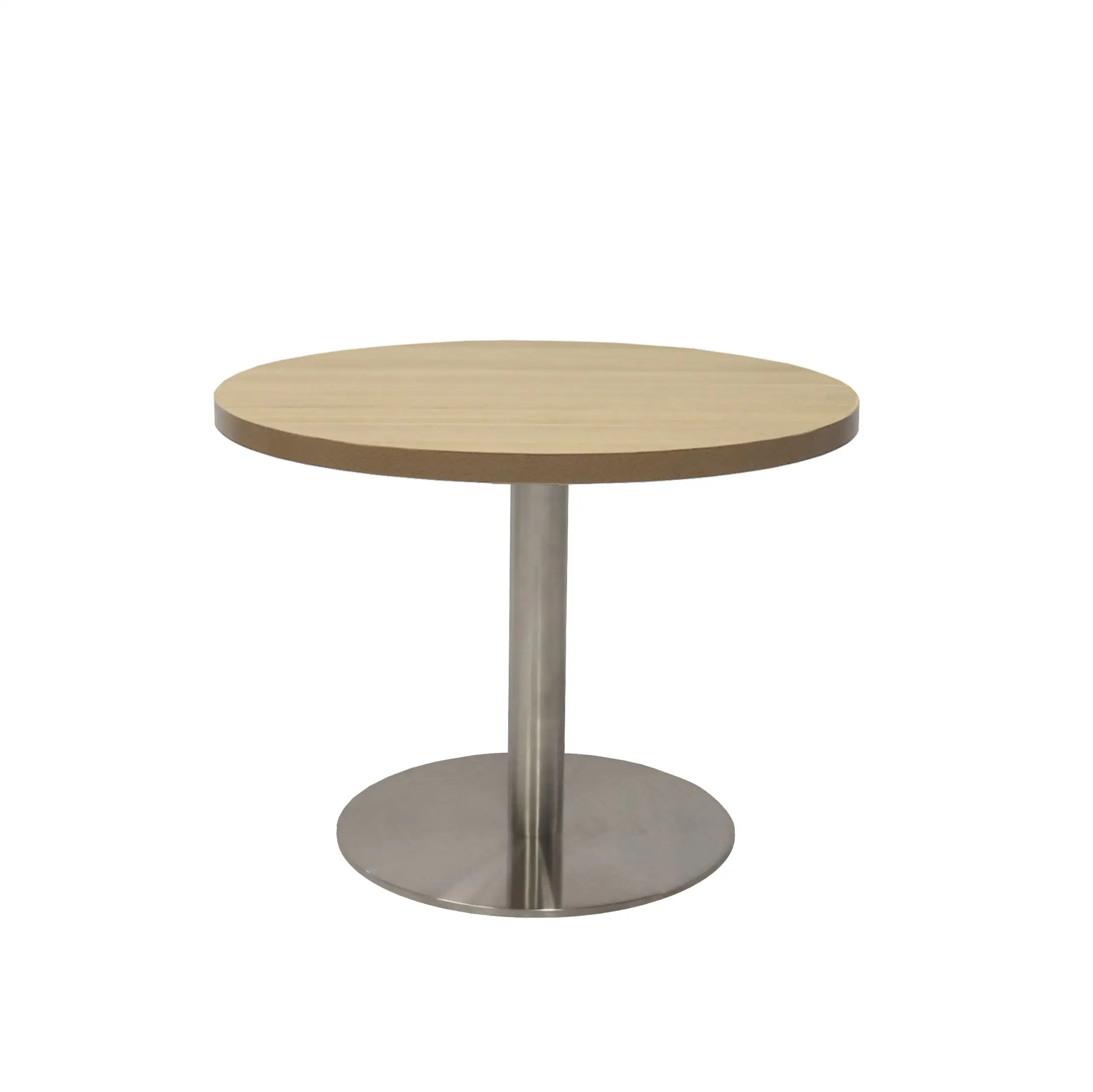 Cool Oak Top with Stainless Steel Base