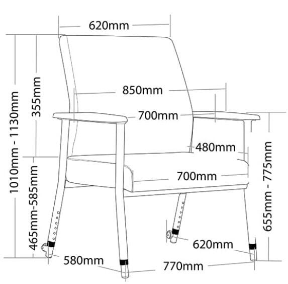 Mater Low Back - 700 Wide 4