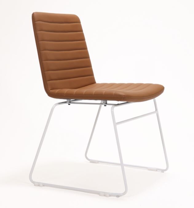 Tan PU Seat with White Base