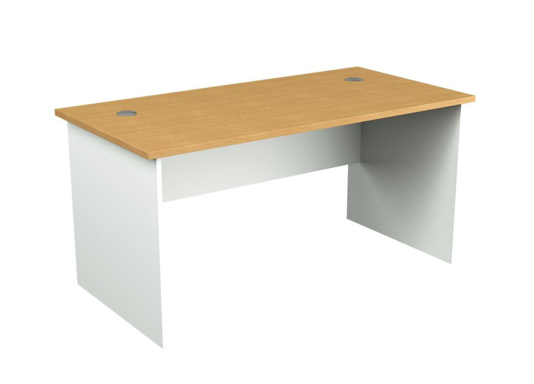 Beech with White Hot Desk 5