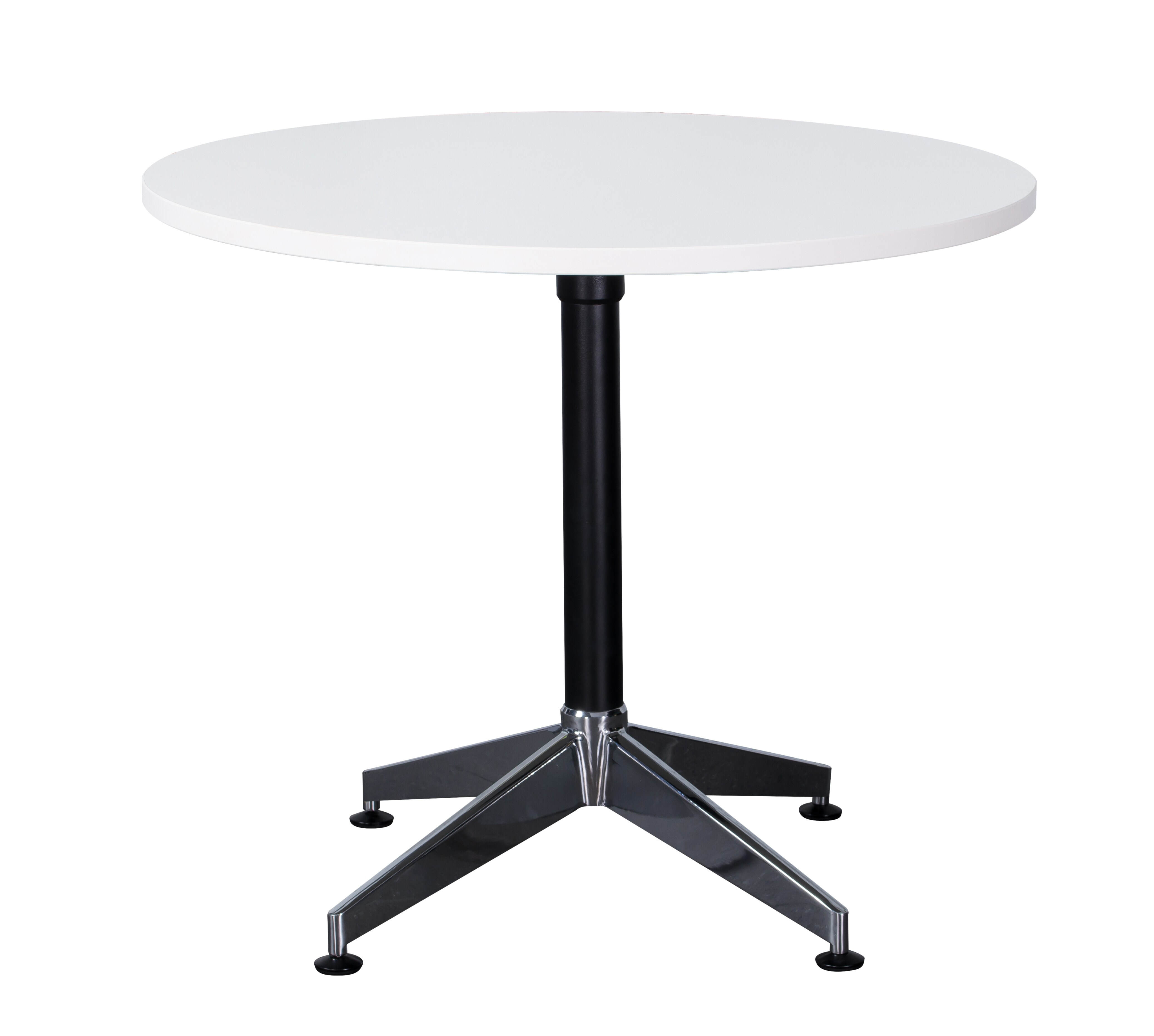 Boston White Top with Black & Chrome Base