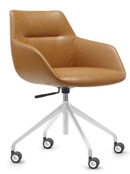 Tan PU Seat with White Base