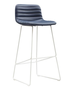 Navy PU with White Frame