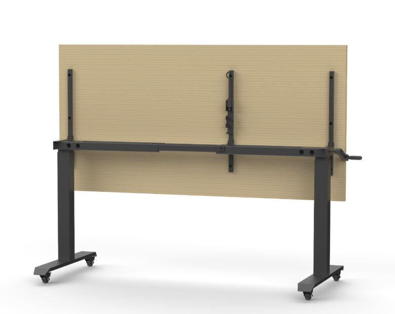 Cool Oak Top with Black Frame