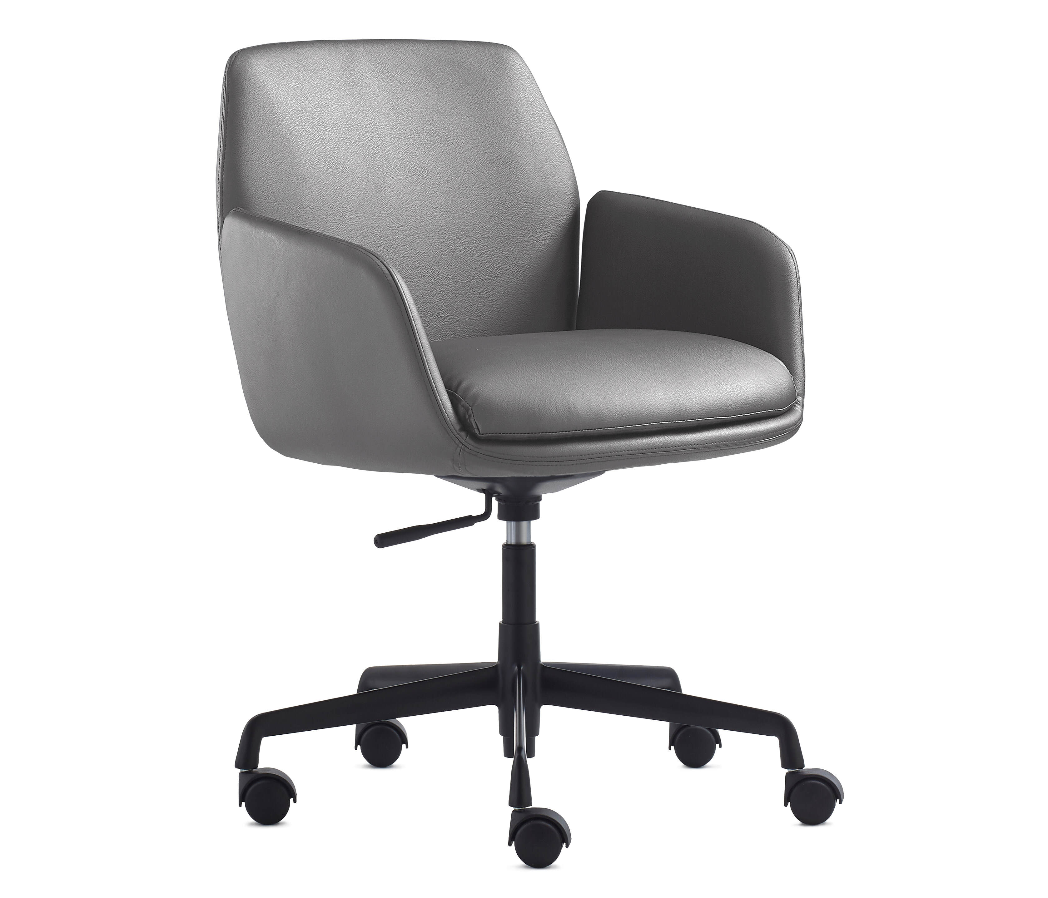 Charcoal PU Seat with Black Base