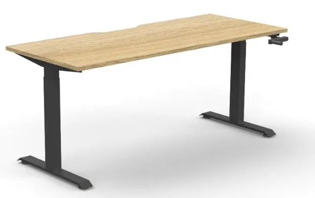 Cool Oak Top with Black Base