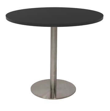 Black Top with Stainless Steel Base
