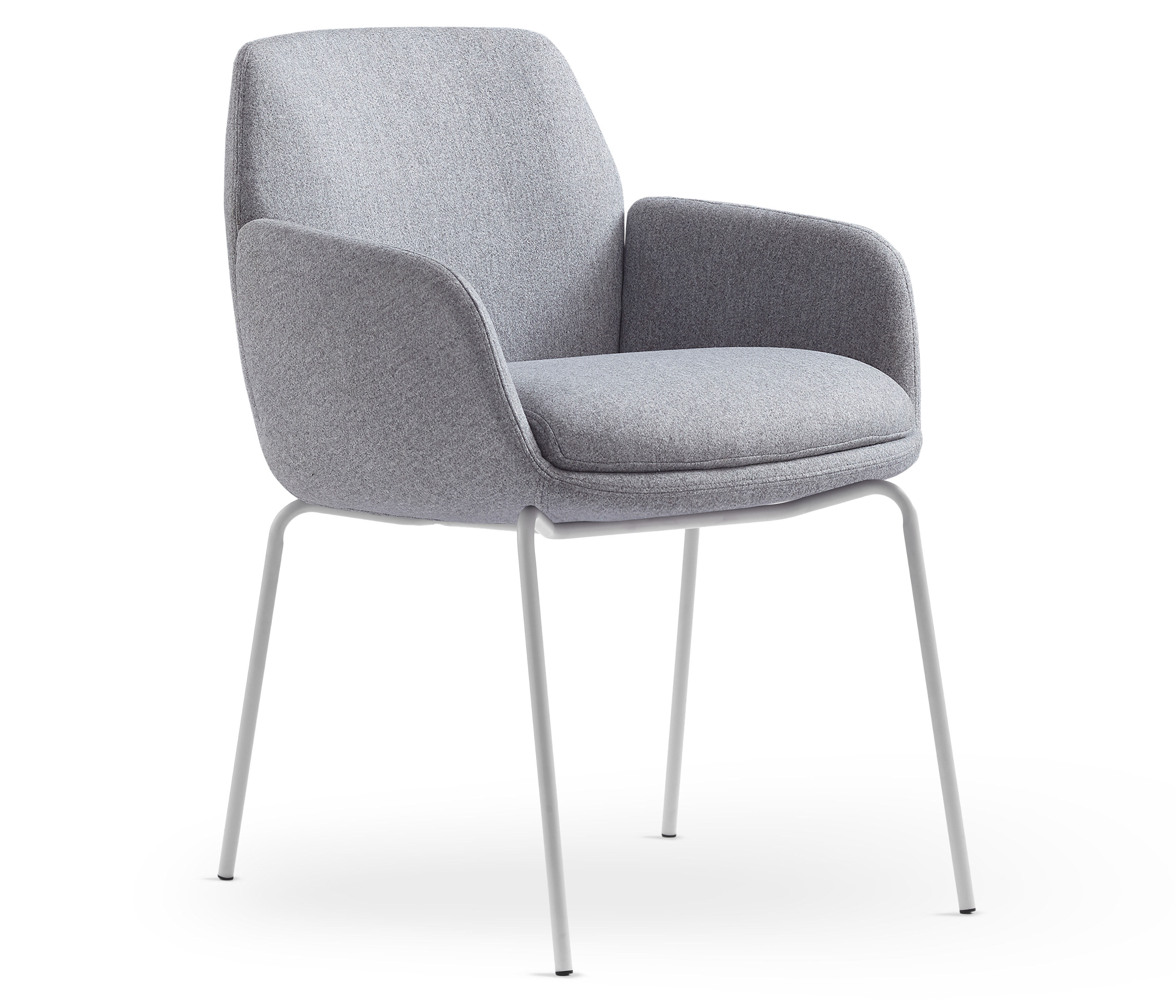 Grey Fabric Seat with Black Base