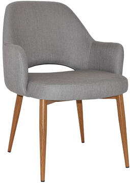 Gravity Steel with Light Oak Legs