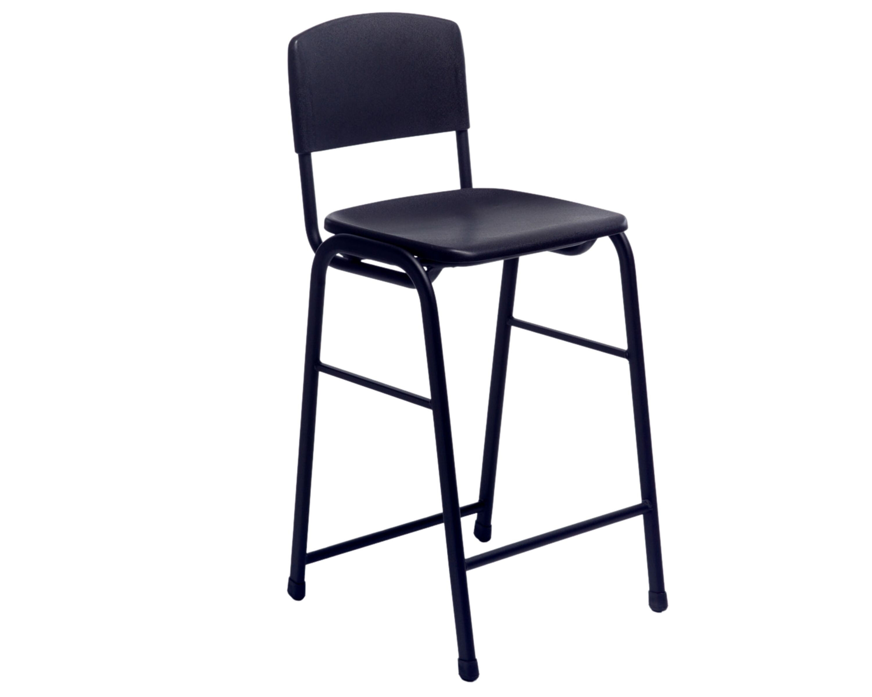 Research stool with back rest