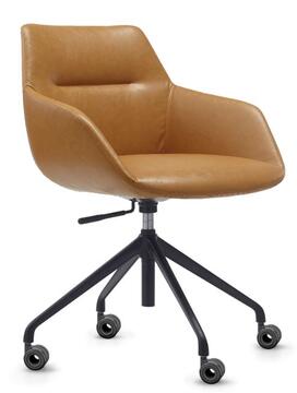 Tan PU Seat with Black Base