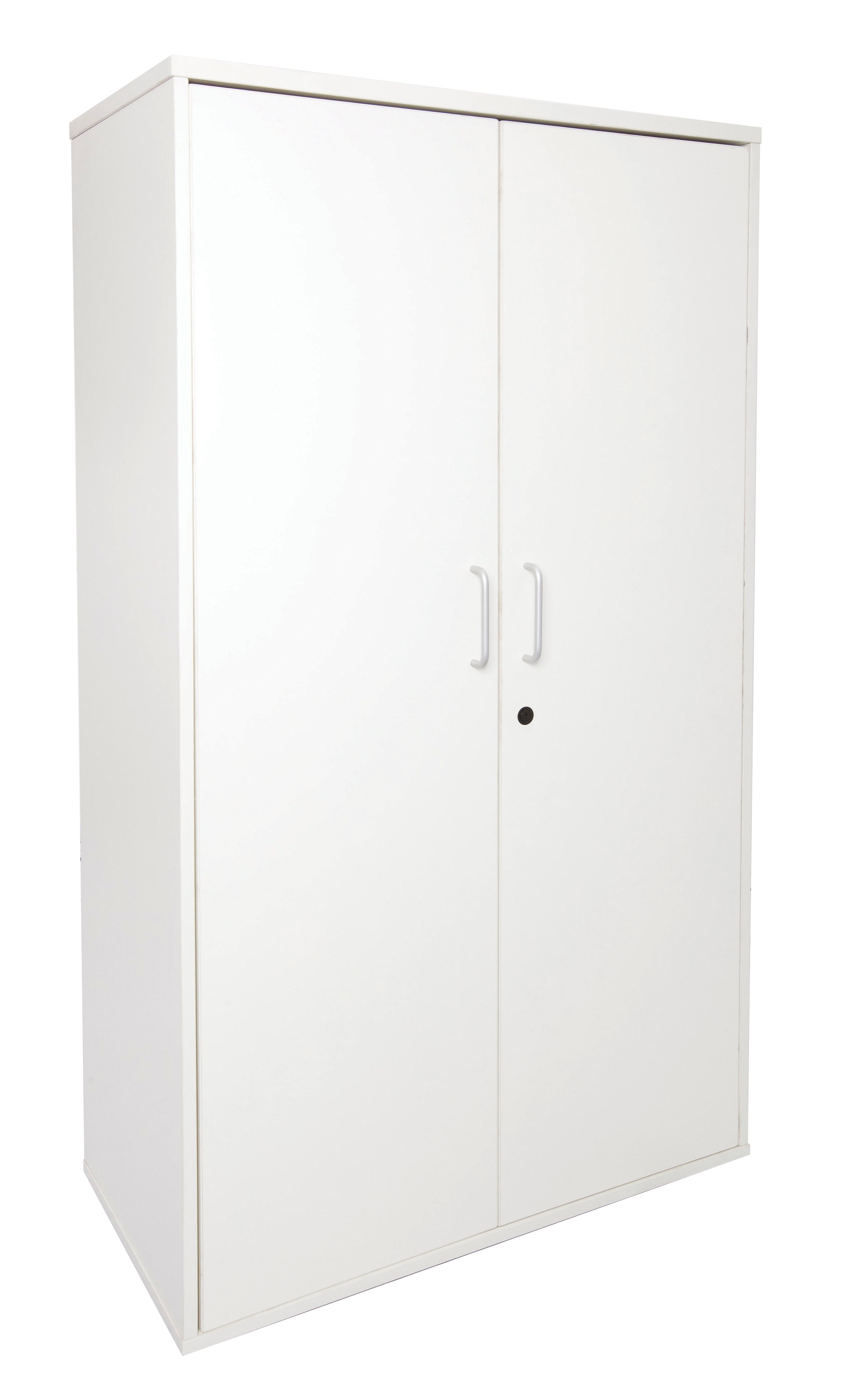 Boston White Lockable Cupboard